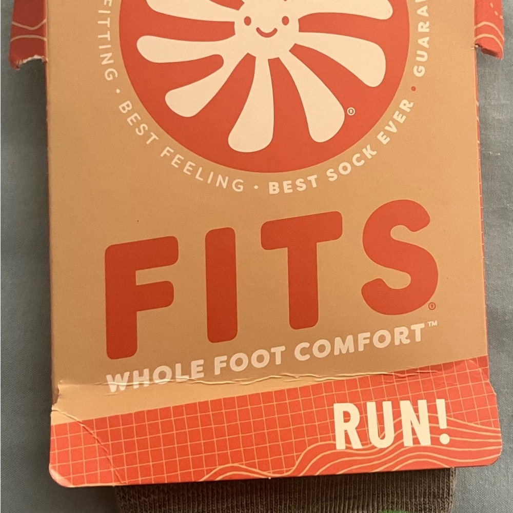 Fits Merino Men's Running Socks - Grey